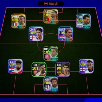 eFootball Accounts Legends & Iconic Players Mobile|2 BigTime C Ronaldo,K Mbappe|ShowTime Modric,Vozinha Etc|Epic M Van