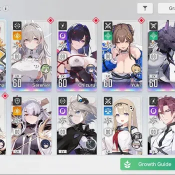 Chaos Zero Nightmare Accounts ASIA Lv 54|1,1K Crystals|13