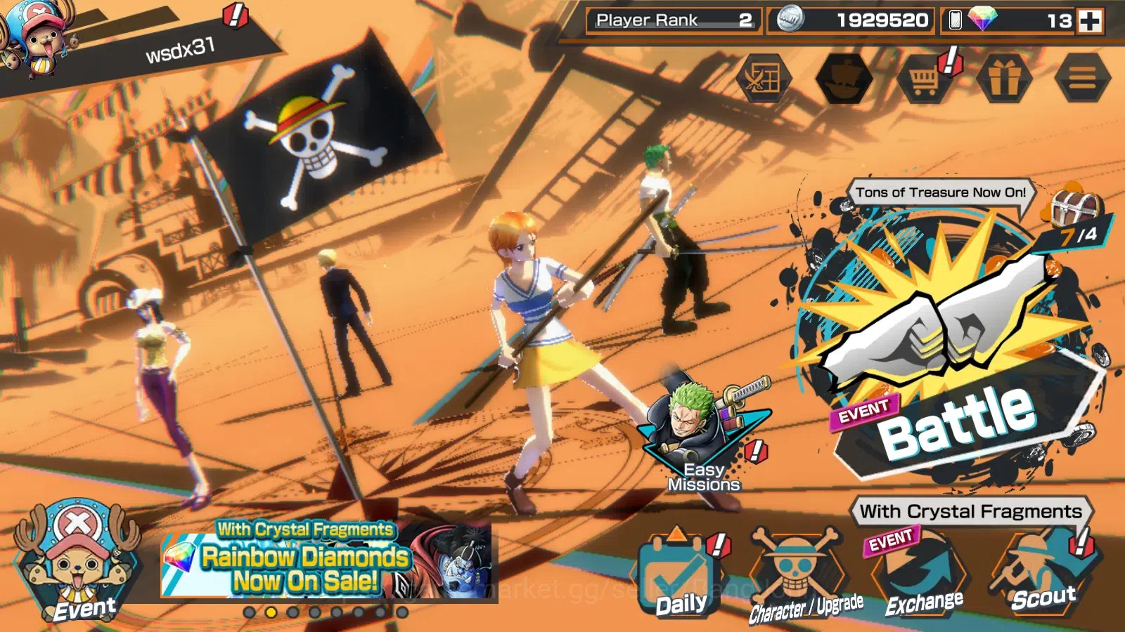 One Piece Bounty Rush Accounts GLOBAL|EX 4|GF 455|4Emperors Teach,5elders Nusjuro image 9