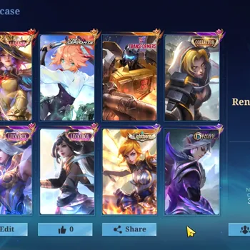 Mobile Legends: Bang Bang Accounts Rare Skin Hero 78|Skin 166|Legend Lesley,Aspirant Fanny,Tf Roger,Luckybox