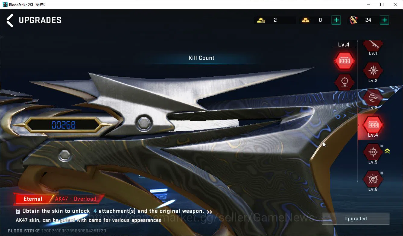Blood Strike Accounts ASIA|ETERNAL [Lv4 AK47,Lv2(Karl98,QBZ95)]+Collab E image 13