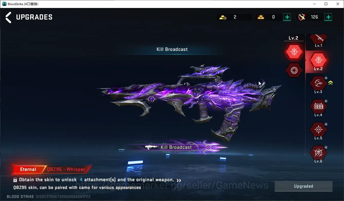 Blood Strike Accounts ASIA|ETERNAL [Lv4 AK47,Lv2(Karl98,QBZ95)]+Collab E image 17