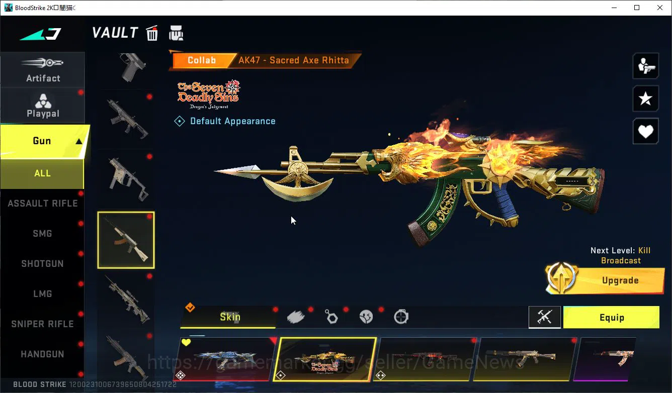 Blood Strike Accounts ASIA|ETERNAL [Lv4 AK47,Lv2(Karl98,QBZ95)]+Collab E image 18