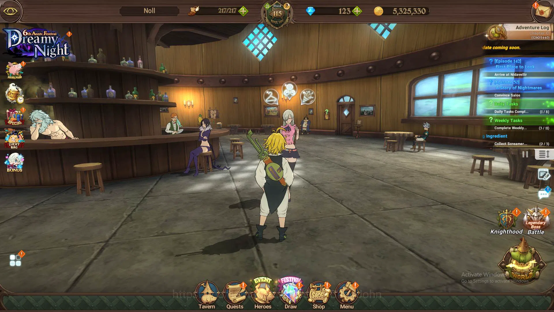 The Seven Deadly Sins: Grand Cross Others ASIA|5.3m CC|3LR Ludociel 5/6,Roxy6/6,Elizabeth|10 image 1