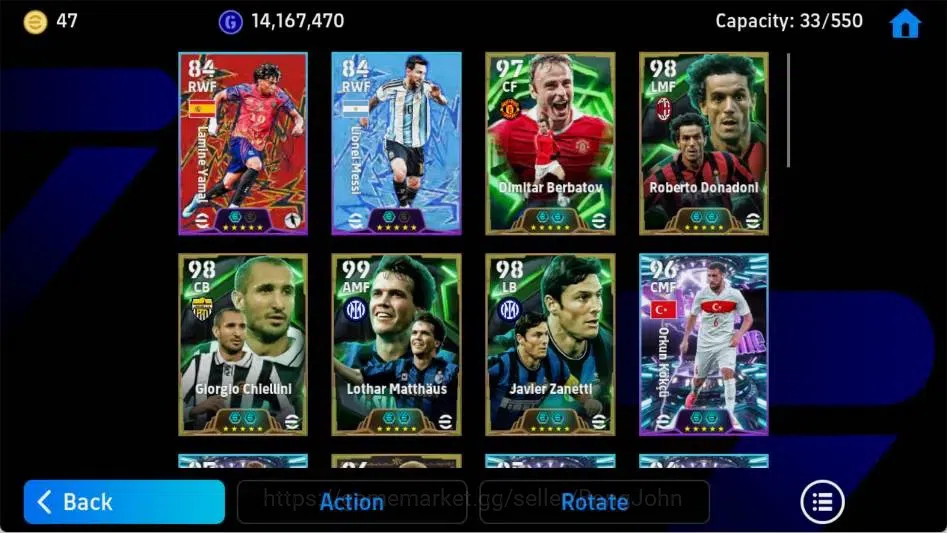 eFootball Accounts Mobile|PW 3188|Frank Rijkaard BigT'90,David Beckha image 3