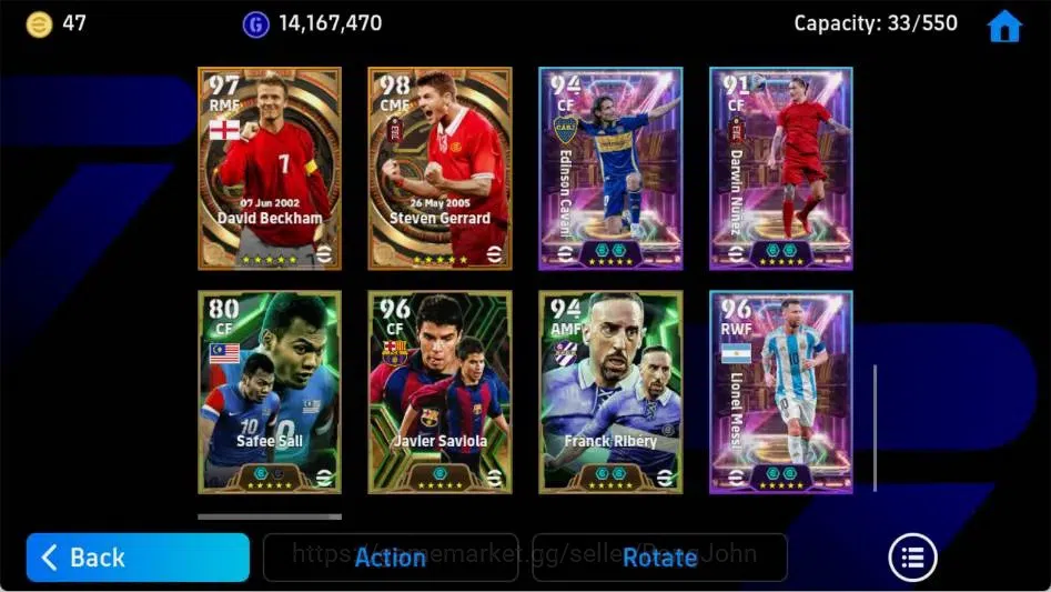 eFootball Accounts Mobile|PW 3188|Frank Rijkaard BigT'90,David Beckha image 6
