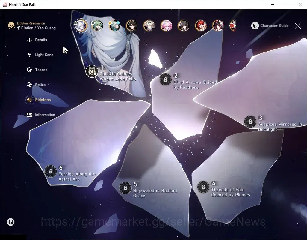 Honkai Star Rail Accounts Asia|TL 70|12 Limited|(Yao GuangE1,Anaxa,B3,Cyrene image 5