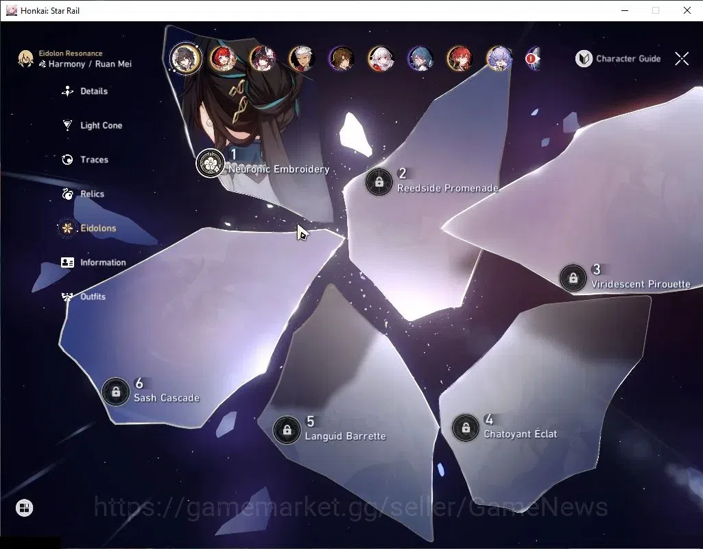 Honkai Star Rail Accounts Asia|TL 70|12 Limited|(Yao GuangE1,Anaxa,B3,Cyrene image 6