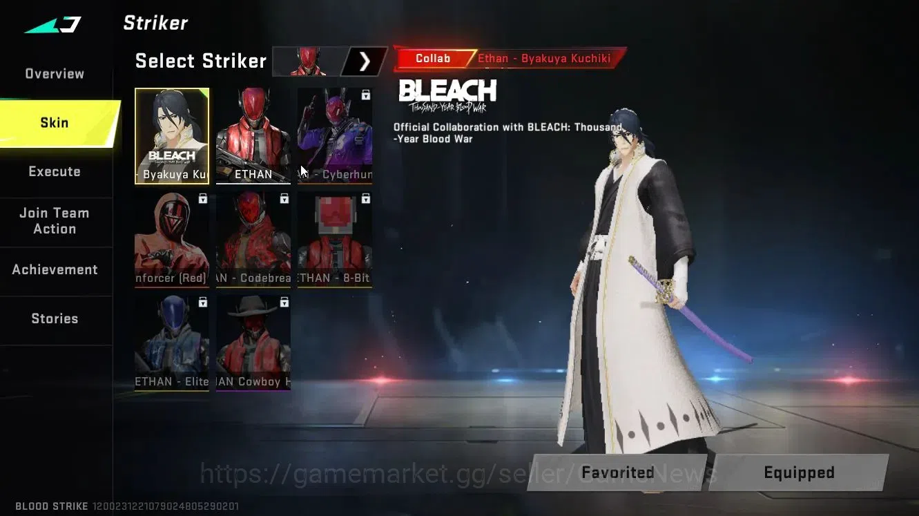 Blood Strike Accounts ASIA|Collab BLEACH [ETHAN-Byakuya]|Legendary [NOVA image 3