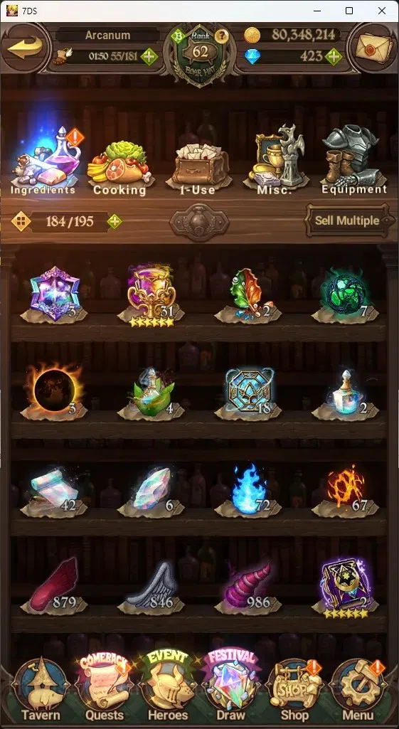 The Seven Deadly Sins: Grand Cross Accounts ASIA|3,9M CC|445 DM+1 LS|8 LR+11 UR|N Meli6/6,Roxy image 15