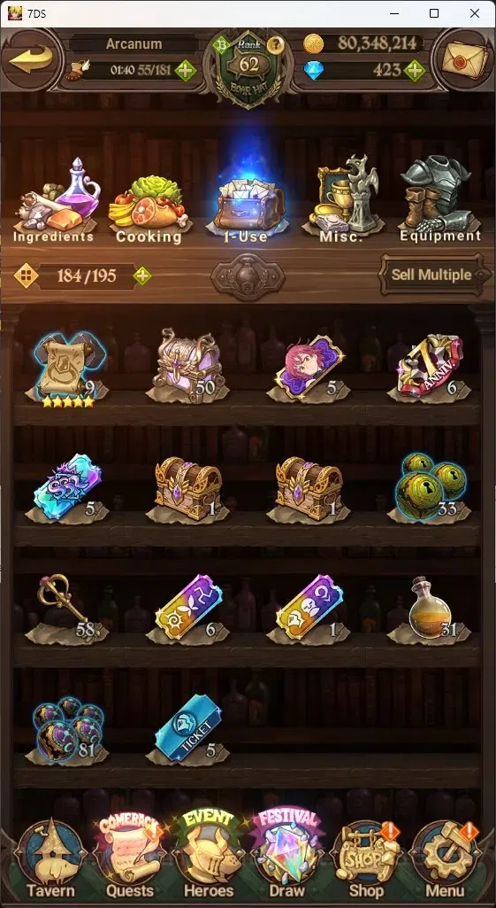 The Seven Deadly Sins: Grand Cross Accounts ASIA|3,9M CC|445 DM+1 LS|8 LR+11 UR|N Meli6/6,Roxy image 17