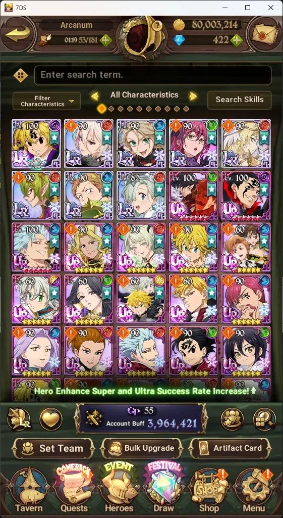 The Seven Deadly Sins: Grand Cross Accounts ASIA|3,9M CC|445 DM+1 LS|8 LR+11 UR|N Meli6/6,Roxy image 2