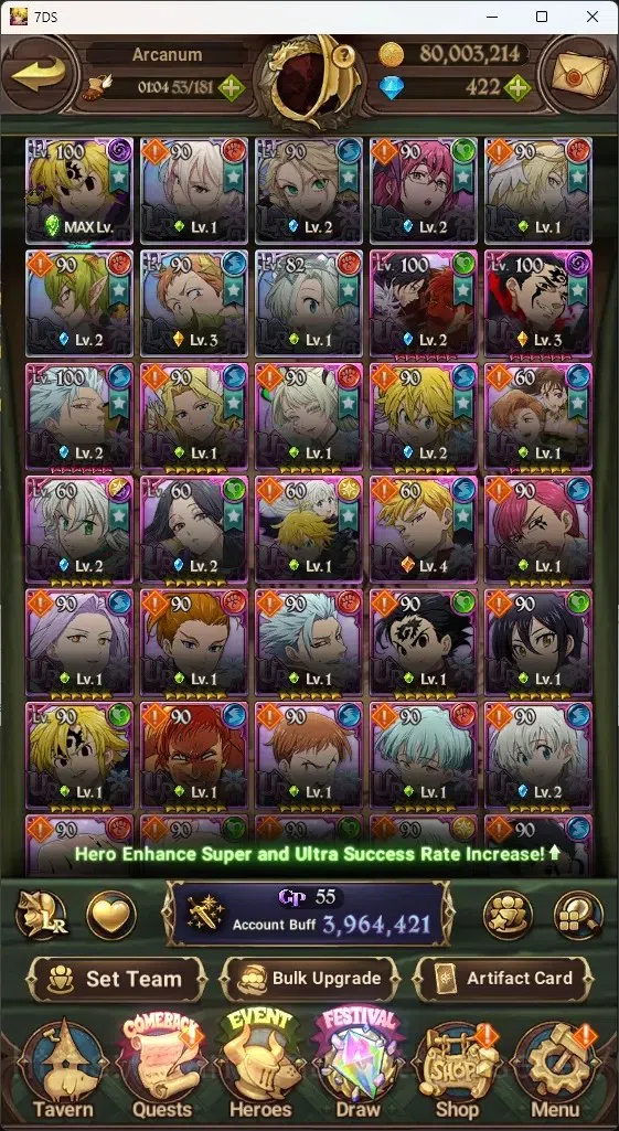 The Seven Deadly Sins: Grand Cross Accounts ASIA|3,9M CC|445 DM+1 LS|8 LR+11 UR|N Meli6/6,Roxy image 3