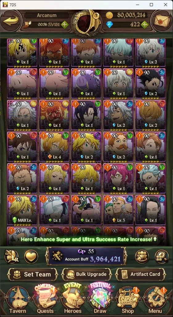 The Seven Deadly Sins: Grand Cross Accounts ASIA|3,9M CC|445 DM+1 LS|8 LR+11 UR|N Meli6/6,Roxy image 4