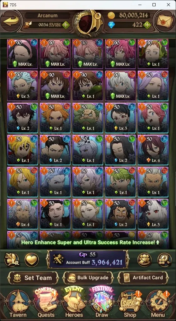 The Seven Deadly Sins: Grand Cross Accounts ASIA|3,9M CC|445 DM+1 LS|8 LR+11 UR|N Meli6/6,Roxy image 7