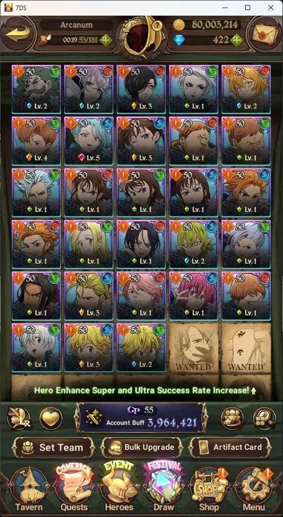The Seven Deadly Sins: Grand Cross Accounts ASIA|3,9M CC|445 DM+1 LS|8 LR+11 UR|N Meli6/6,Roxy image 9
