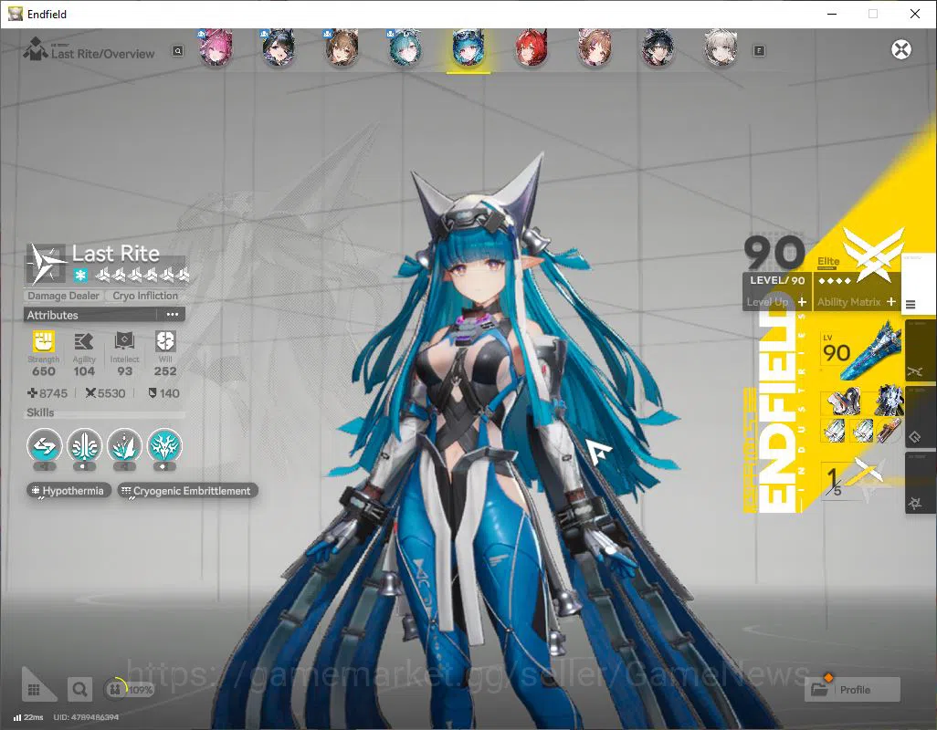 Arknights: Endfield Accounts ASIA|Lv58|SSR 8(4Limit)+16(*6WP)|(LaevatainP2,Yvon image 12
