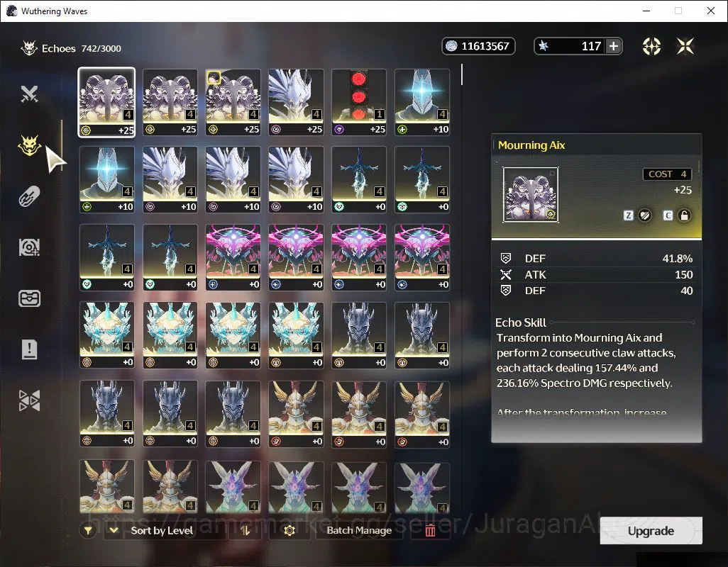 Wuthering Waves Accounts NA | UL 45 | 2 Limited | Mornye+Sign, Augusta+Sign image 5