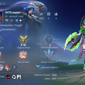 Mobile Legends: Bang Bang Accounts Collector Global|Hero 32|Skin 108|Seasoned|Collector Natalia,Blazing Esmeralda,V.E.N.O.M