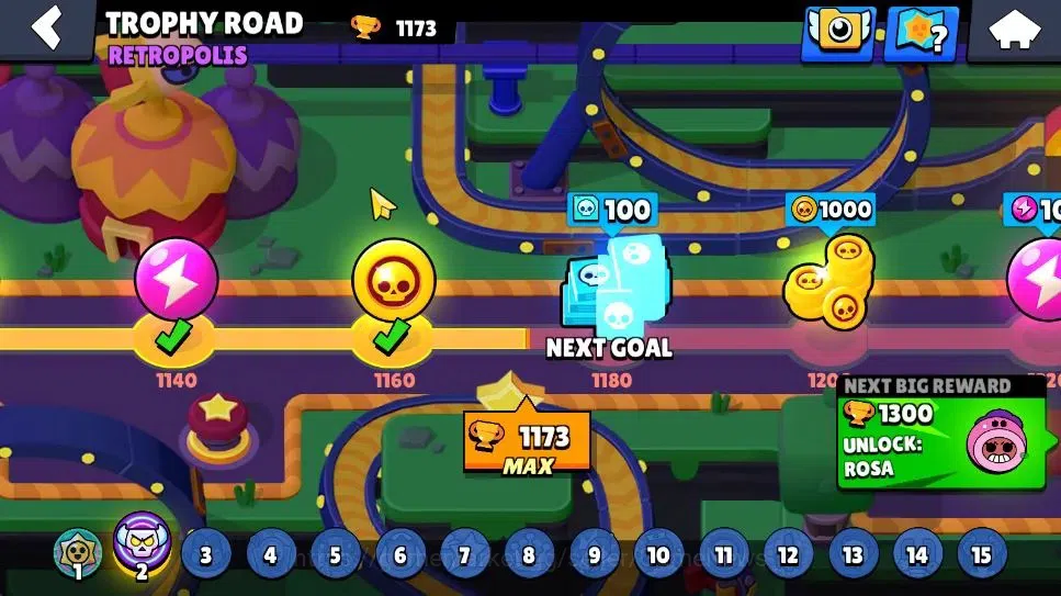 Brawl Stars Accounts 1173 Trophy|7K Bling|20 Brawlers 3 Max Lvl [BO,Edgar,Tara]|2 Myth [Porcelain Pearl,Possessed Poco] 7 5