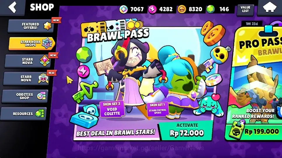 Brawl Stars Accounts 1173 Trophy|7K Bling|20 Brawlers 3 Max Lvl [BO,Edgar,Tara]|2 Myth [Porcelain Pearl,Possessed Poco] 7 7