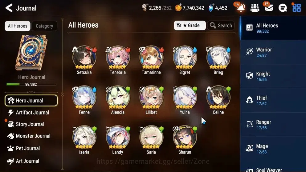Epic Seven Accounts Limited Hero GLOBAL Unverif|New Era|5 ML(Har setti,E Ilynav,SE Celine,LH Cermia,F Cecilia)|PoH+Bless 10