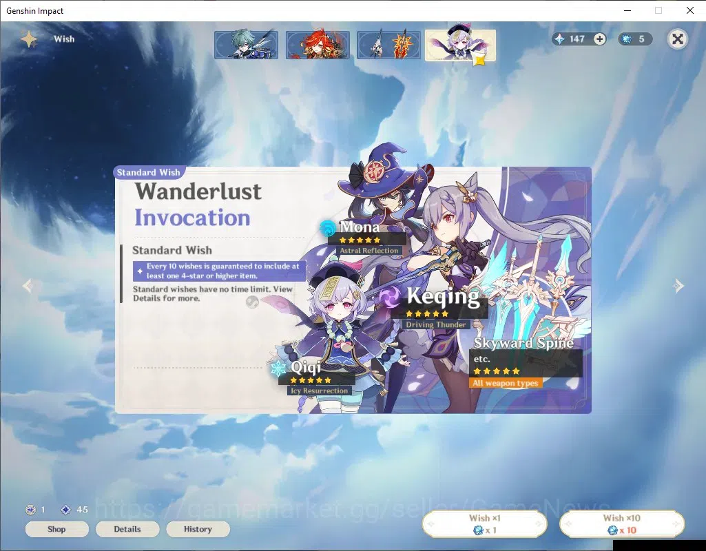 Genshin Impact Accounts ASIA|AR 50|BD Unset|2 Limited +4(*5 Standart)|Mavu image 10