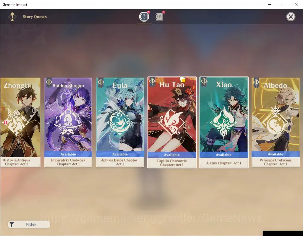 Genshin Impact Accounts ASIA|AR 50|BD Unset|2 Limited +4(*5 Standart)|Mavu image 15