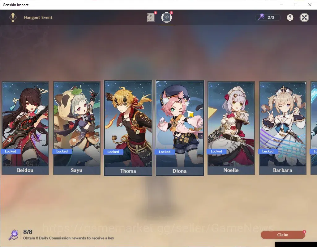 Genshin Impact Accounts ASIA|AR 50|BD Unset|2 Limited +4(*5 Standart)|Mavu image 16