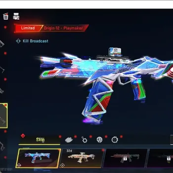Blood Strike Accounts Collab Skin ASIA|LIMITED Origin-12 Playmaker|10 Ultra URB Neon Shard,FAL Luchador,AUG Flame,Galil