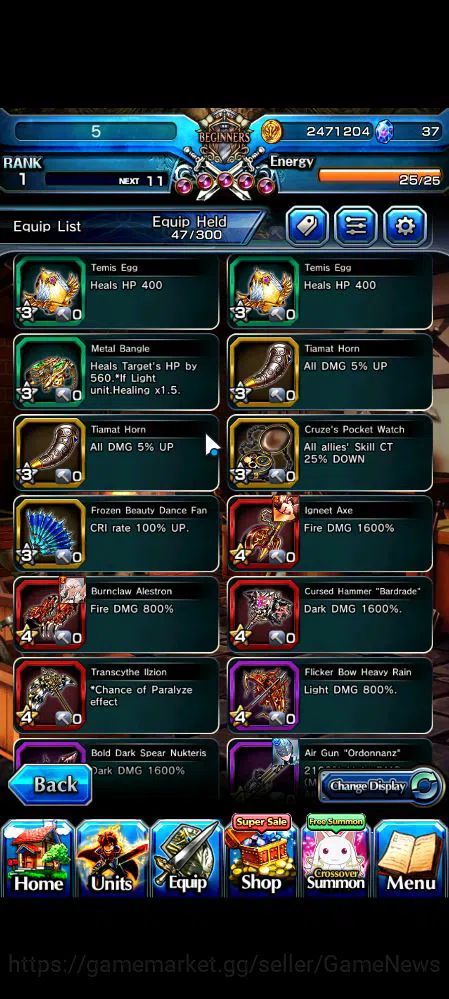 Grand Summoners Accounts Global|Rank 1|11 Ascend|InumutaTW,MadokaTW,Kirisam image 8