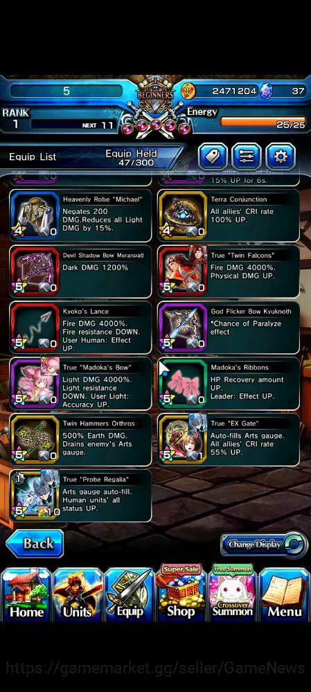 Grand Summoners Accounts Global|Rank 1|11 Ascend|InumutaTW,MadokaTW,Kirisam image 9