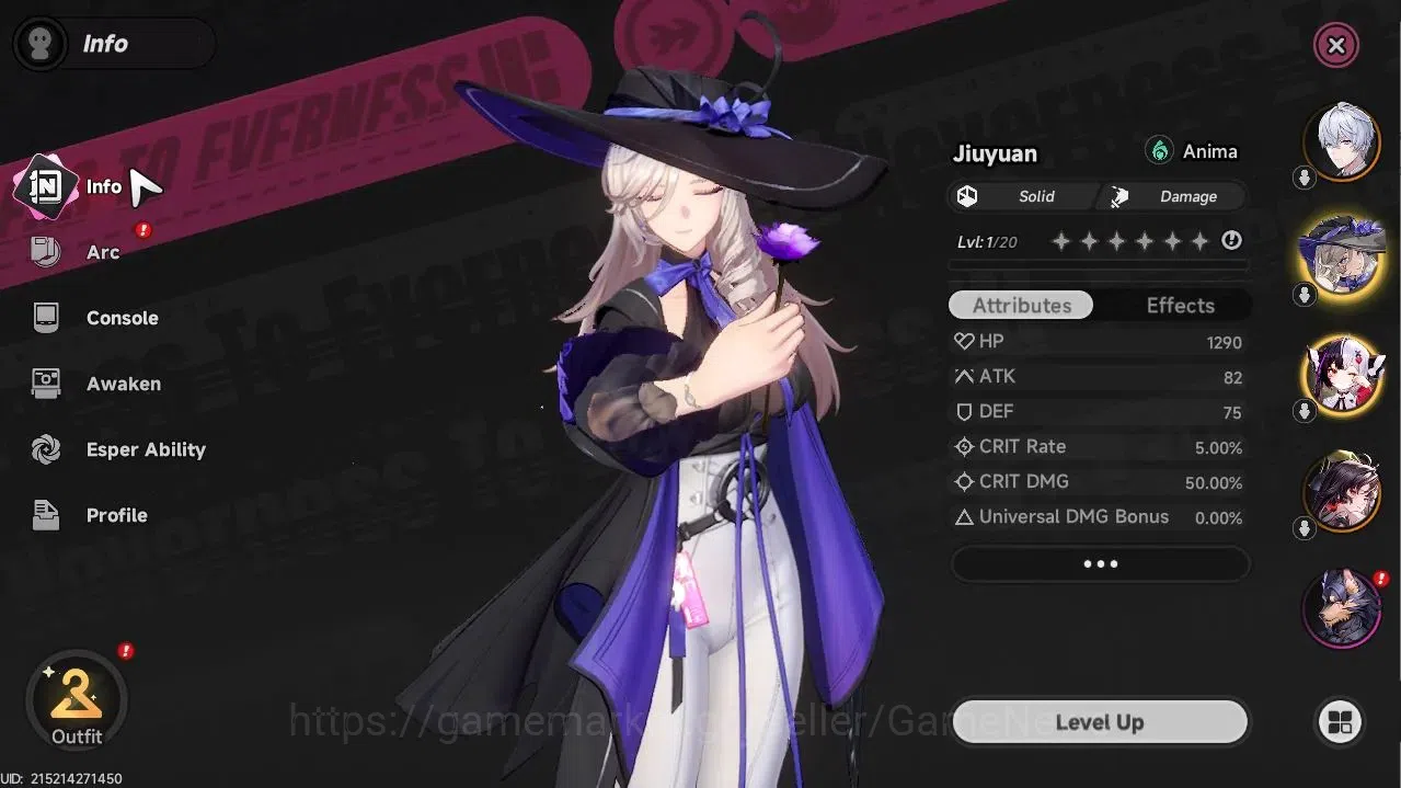 Neverness to Everness Accounts GLOBAL SEA|HL 3|3 SSR (Lacrimosa,Jiuyuan,Sakiri)|S image 4