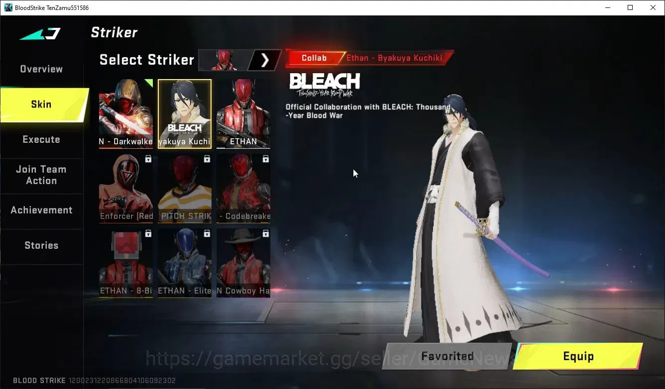 Blood Strike Accounts ASIA| 1 ULTRA [Ethan-Dark Wlaker]+Collab BLEACH By image 4