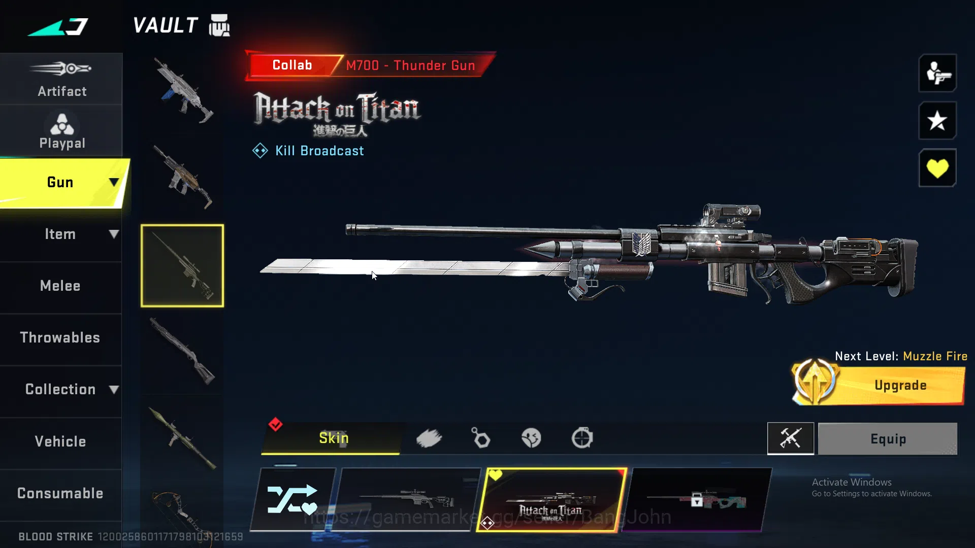 Blood Strike Accounts ASIA | 4 Eternal | Eternal M700 AOT | Eternal Uzi image 2