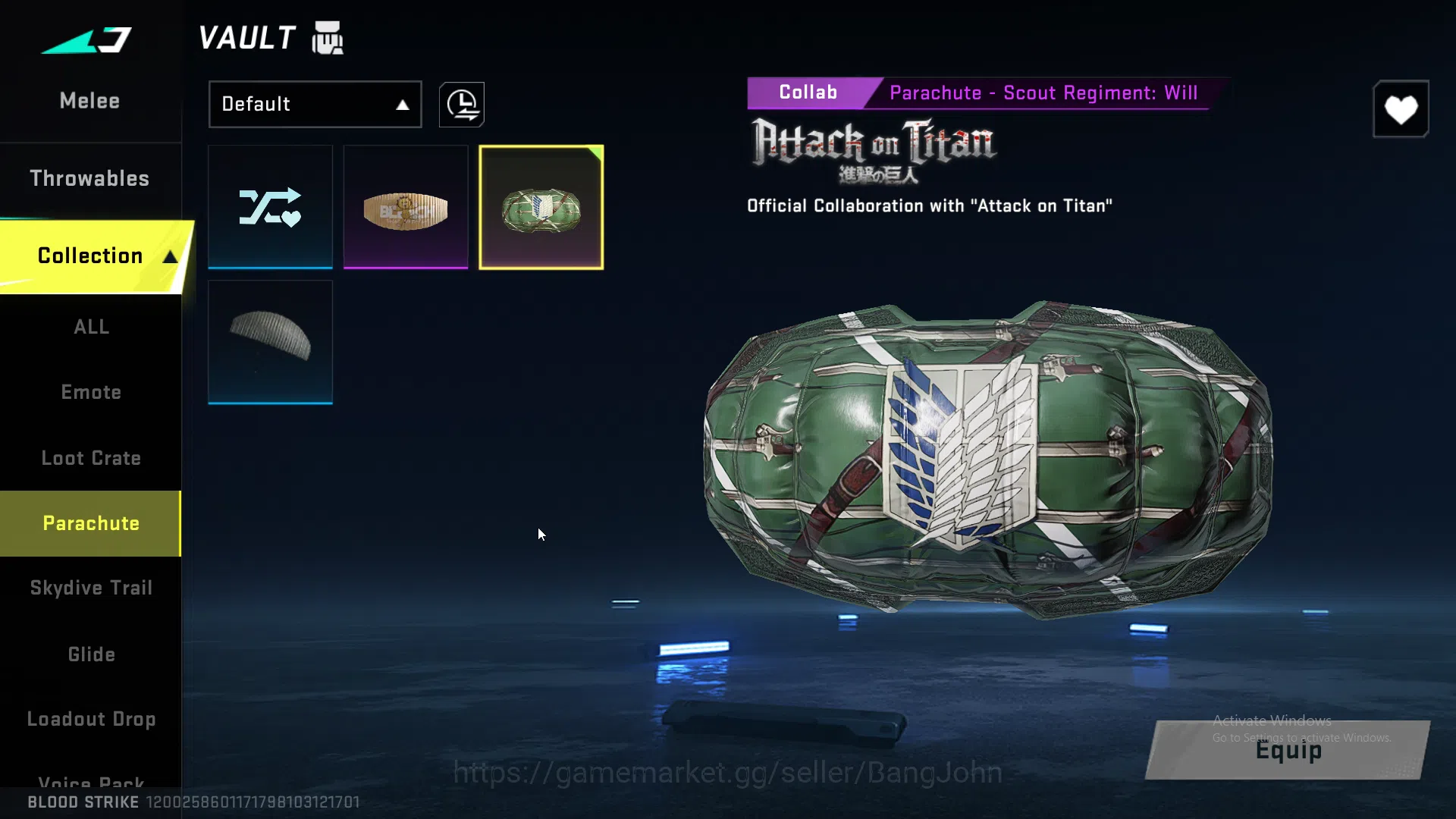 Blood Strike Accounts ASIA | 4 Eternal | Eternal M700 AOT | Eternal Uzi image 9