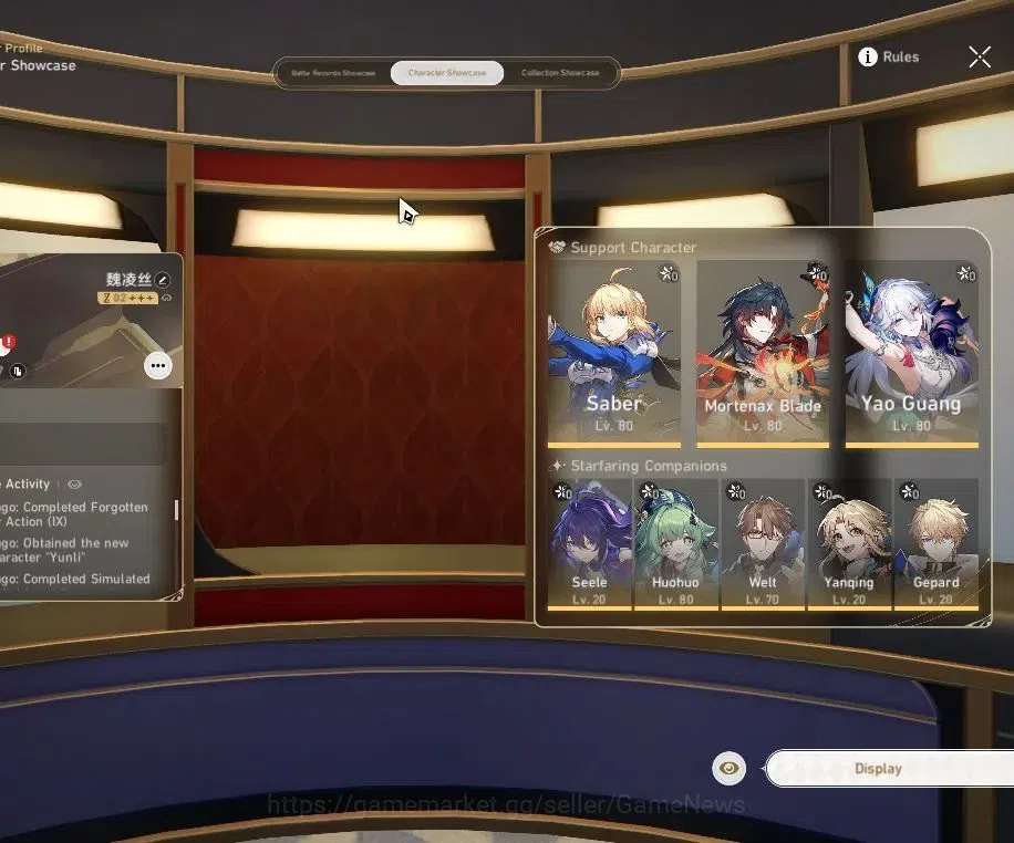 Honkai Star Rail Accounts Asia|TL 63|6 Limited|[(Mortenax Blade,Saber,Yao Gu image 2
