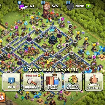 Clash of Clans High-End TH 13 - BH 9|Limited Skin|LV 152|HH 7|BK 45,AQ 59, image 1