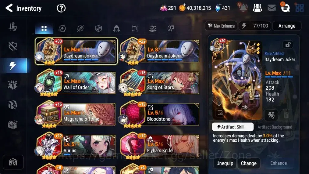Epic Seven Accounts Limited Hero Global|11 ML(LoTS, Harsetti, Zio, Hwayoung) Limited Estelle, Fumyr, Rinak|PoH+Bless 13