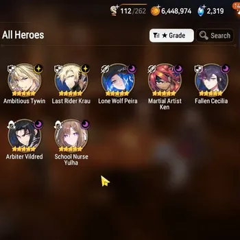 Epic Seven Accounts Limited Hero Asia UnVerif|New Era|7 ML(School Nurse Yulha,Ab Vildred,etc)+Setsuka,Afs
