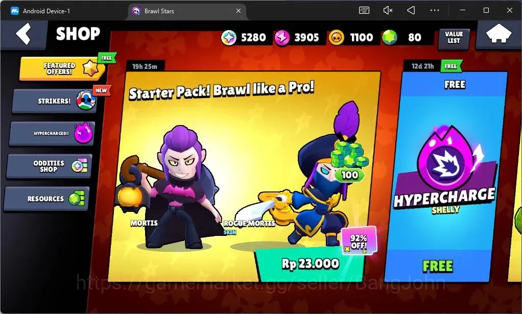 Brawl Stars Accounts Global |1411 Trophy|19 Brawler|1 Max Hypercharge(E image 4