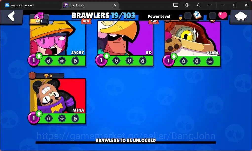 Brawl Stars Accounts Global |1411 Trophy|19 Brawler|1 Max Hypercharge(E image 8
