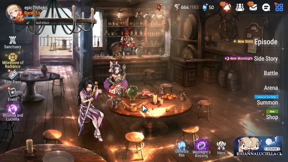 Epic Seven Accounts GLOBAL Unverif|New Era|2 ML(Rhianna&Luciella,Ambit image 1