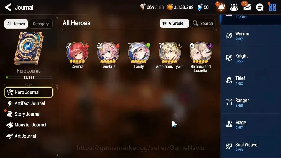 Epic Seven Accounts GLOBAL Unverif|New Era|2 ML(Rhianna&Luciella,Ambit image 6