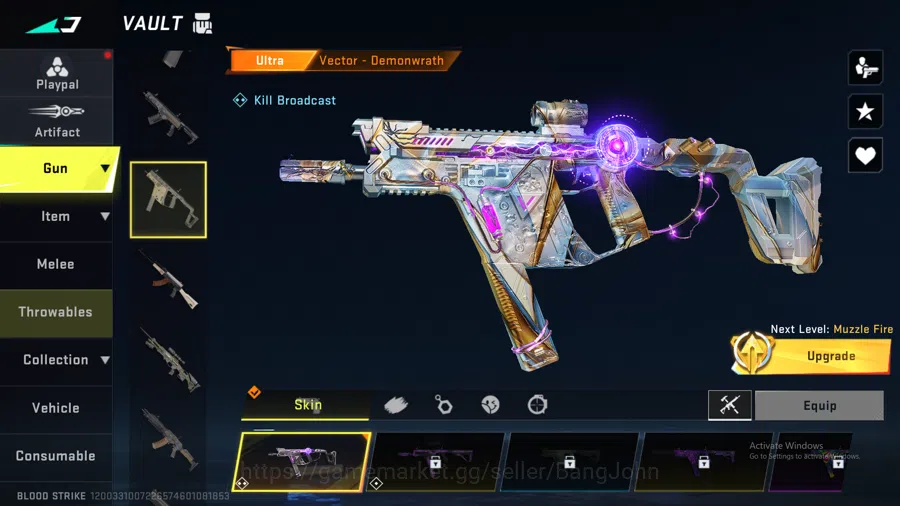 Blood Strike Accounts "Vector Ultra | UMP Ultra | M4 Legend | Glock Lege image 10
