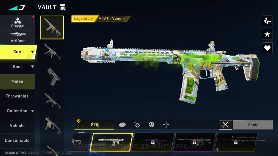Blood Strike Accounts "Vector Ultra | UMP Ultra | M4 Legend | Glock Lege image 12
