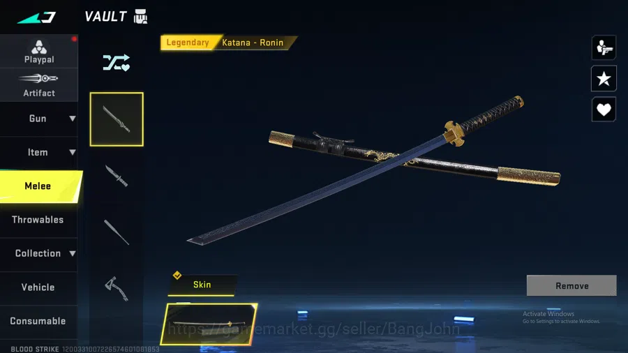 Blood Strike Accounts "Vector Ultra | UMP Ultra | M4 Legend | Glock Lege image 3