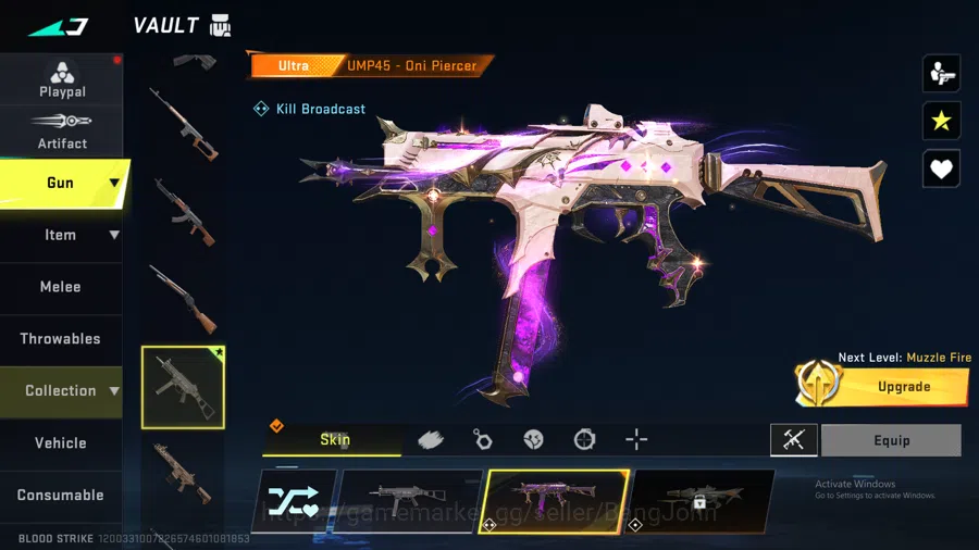 Blood Strike Accounts "Vector Ultra | UMP Ultra | M4 Legend | Glock Lege image 5