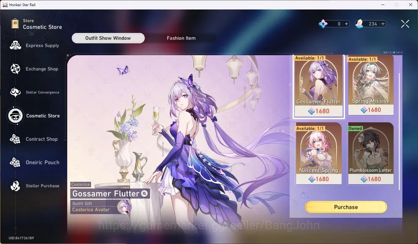 Honkai Star Rail Accounts Others ASIA|TL 63|5 Char Limited ([YaoGuang,Evanescia E1]+Sign,Sparkle,Dan Heng-Perma,Houhou)|Mc 10