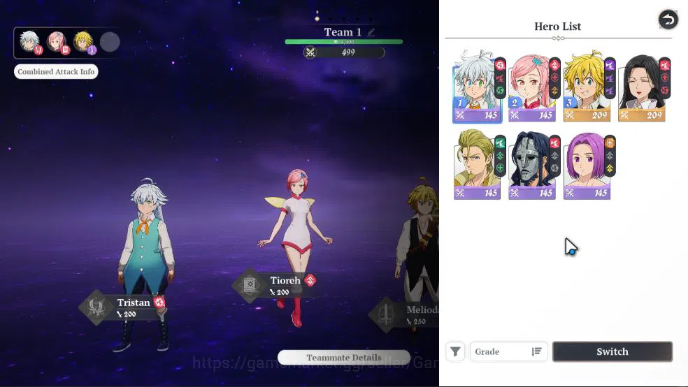 The Seven Deadly Sins: Origin Accounts [EU] Fresh Starter Lv 2 | 2 SSR | Meliodas, Guila, image 14